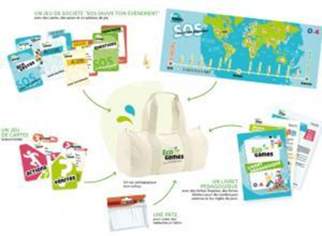 Visuel du contenu de la valise eco games