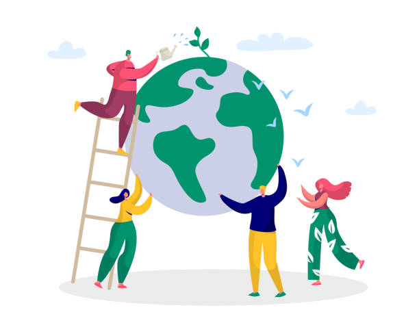 personnes qui portent une mappemonde